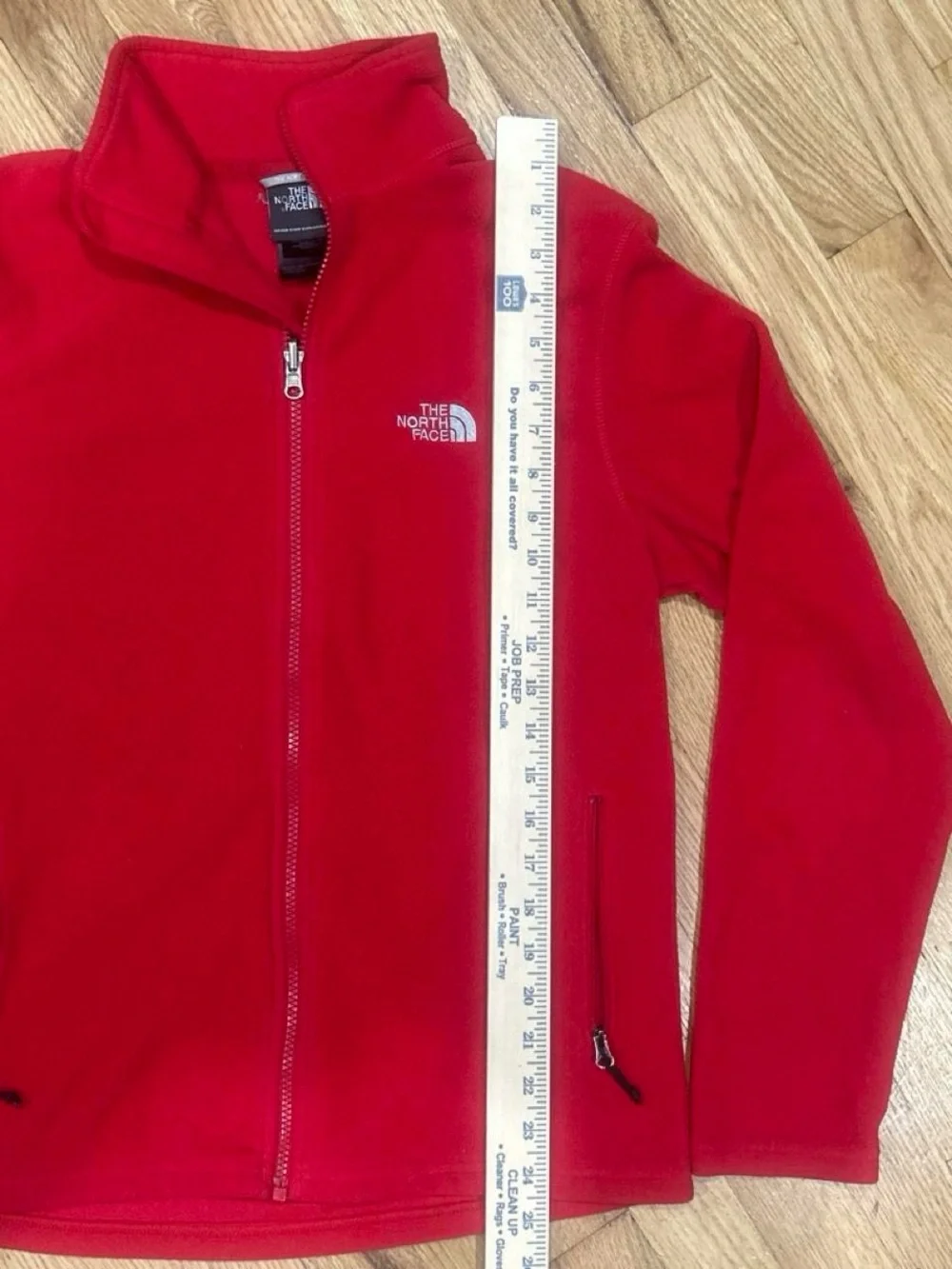 The North Face Men’s Red Full-Zip Fleece Jacket